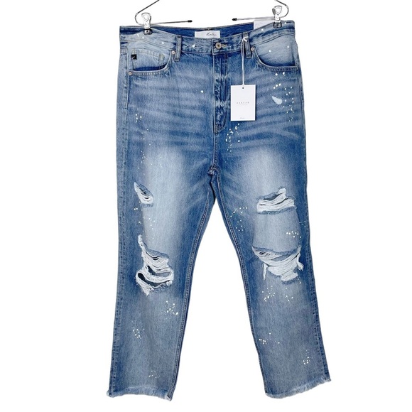 KanCan High Rise Slim Straight Jeans, 15/31 - Picture 2 of 12